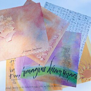 Zen/Inspirational Themed 12x12 Scrapbook Paper Lot - NEW